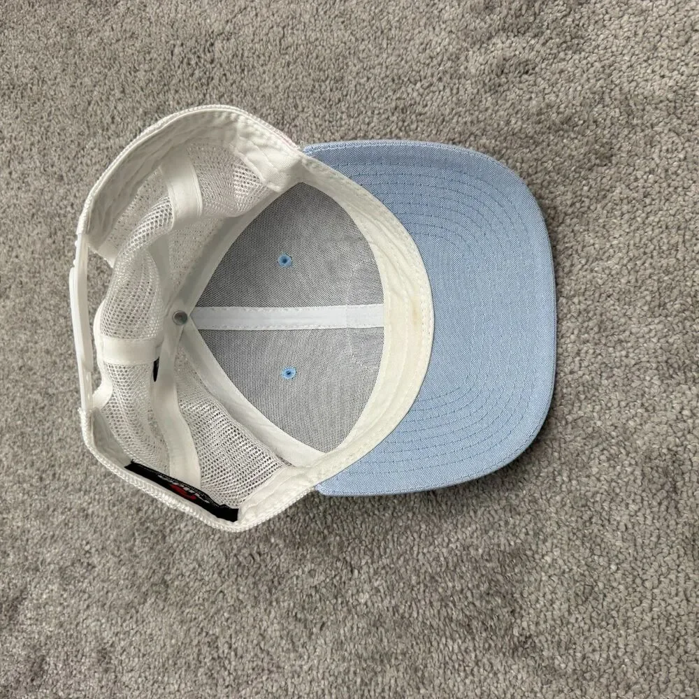 Pukka Sun Valley Idaho Trucker Hat Cap Mens One Size Sky Blue White Mesh Back